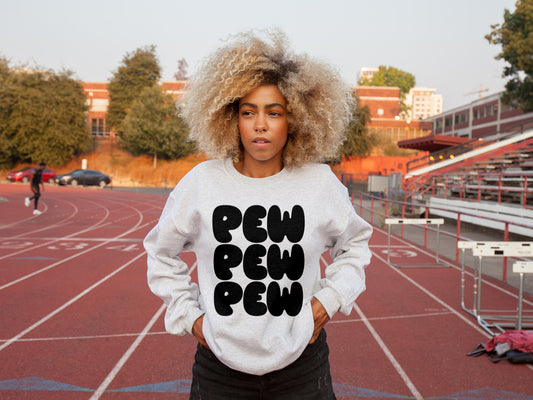 PEW Crewneck In "Grey Heather"